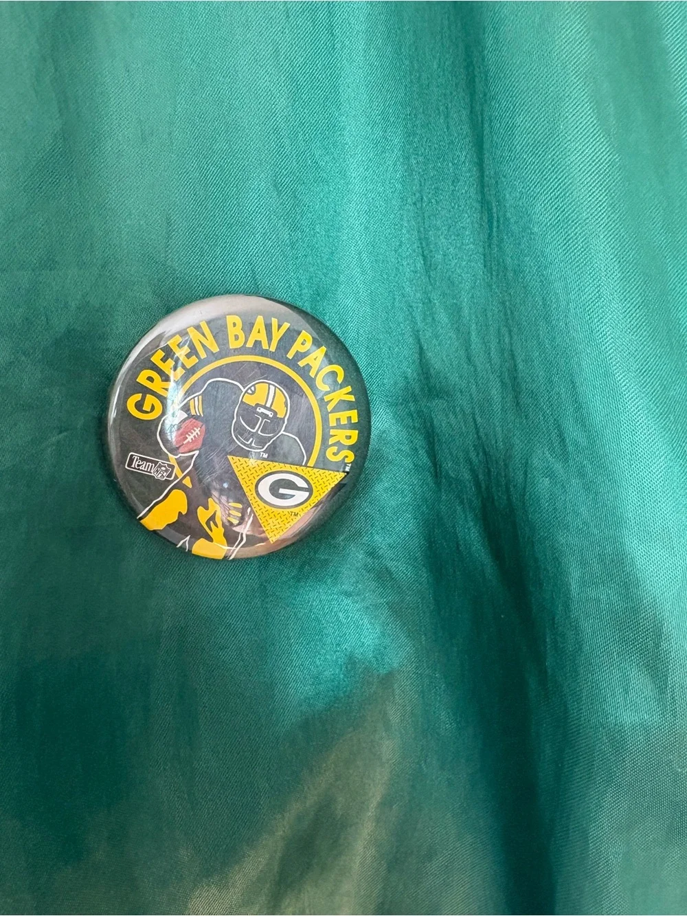 Vintage Green & Yellow Packers Satin Bomber Jacket